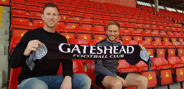 Gateshead boss Mike Williamson has seen two players commit their futures.