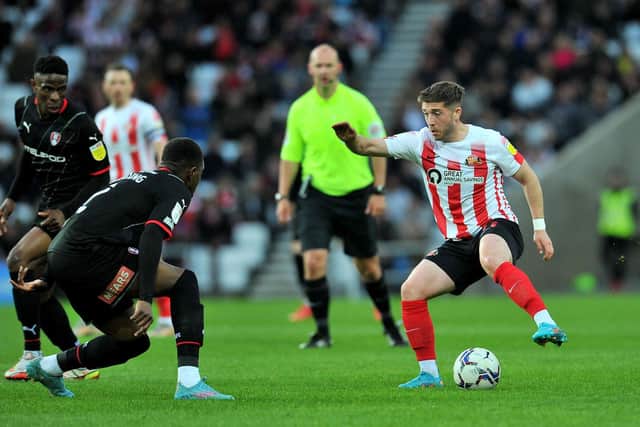 Lynden Gooch playing for Sunderland at the Stadium of Light. Picture by FRANK REID