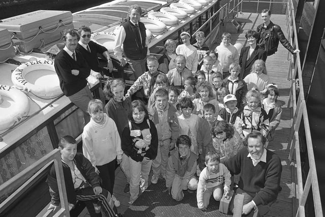 Members of the Chipper Club take to water for a River Wear ferry trip. The perfect way to kick off the summer in June 1991.