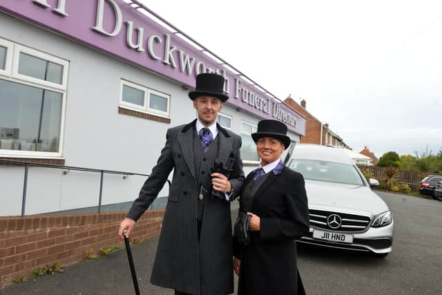 Funeral Director Reverend Daniel Ackerley with Manager and Funeral Director Kayren House.