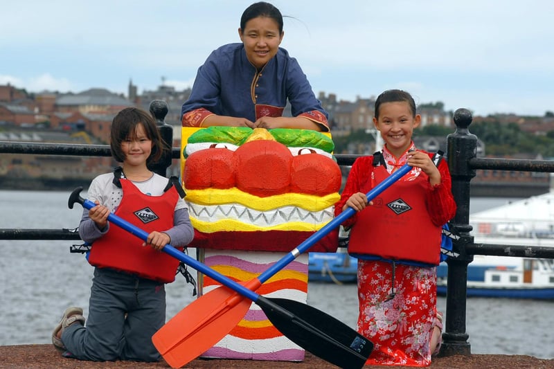 Christine Lawler and daughters Jemima and Arabella were getting set to take part in a dragon boat festival in 2007.