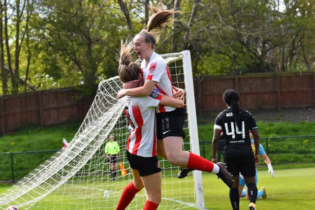 Sunderland Ladies rounded off a promising first season with an entertaining 2-2 draw with Bristol City. Picture: Chris Fryatt.