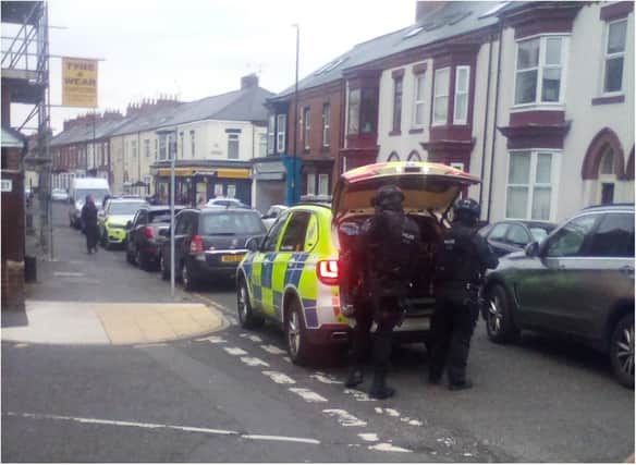 Armed police were called to the incident in Roker Avenue.