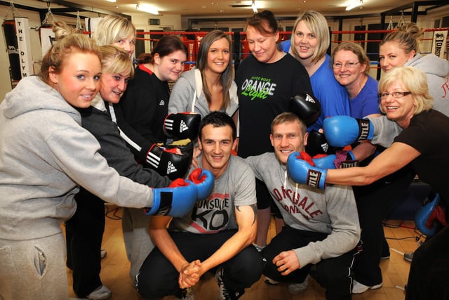 The first women's boxing class at the Olympian Gym proves a knockout success.
