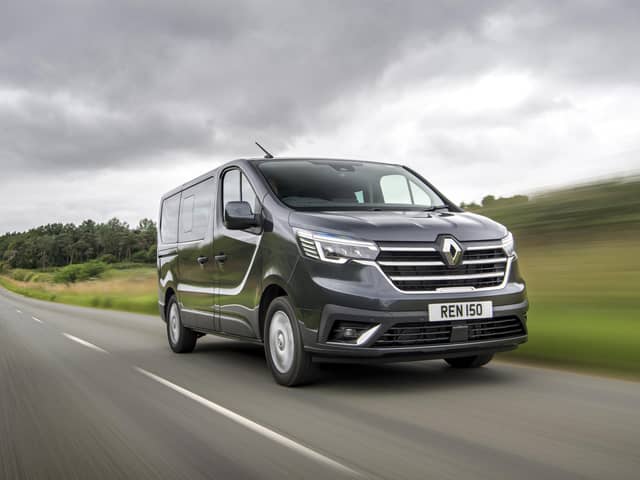 In passenger mode the Renault Trafic van  is a fantastic way to transport up to nine people.