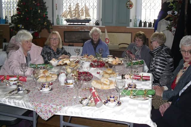 Hylton WI members at a festive event.