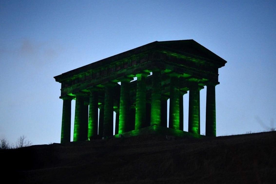 North East landmarks go green for charity
