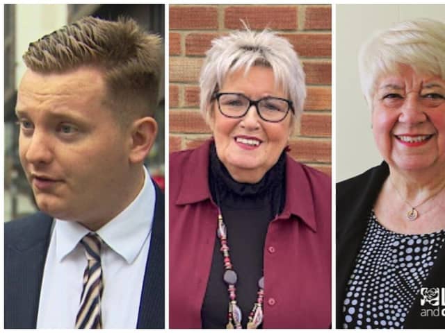 Sunderland City Council Local Election 2024 Candidates Redhill (l-r) Chris Eynon, Susan Leishman, Alison Smith.