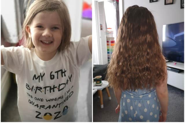 Six-year-old Lily McMurrough is set to donate her hair to the Little Princess Trust.
