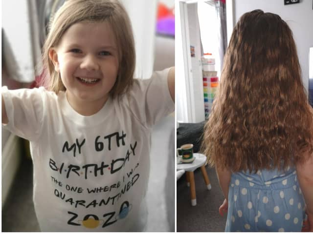 Six-year-old Lily McMurrough is set to donate her hair to the Little Princess Trust.