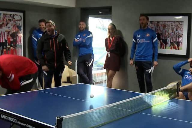 Dan Neil's table tennis skills were put to the test at the Academy of Light