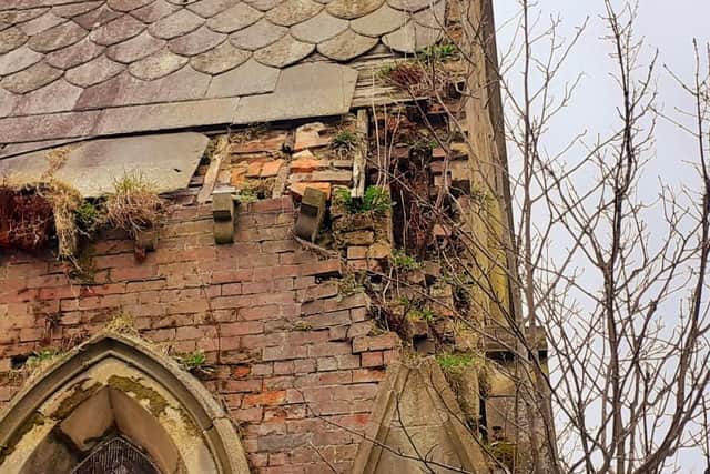 The South Chapel in Bishopwearmouth Cemetery is in a terrible condition. JPI image.