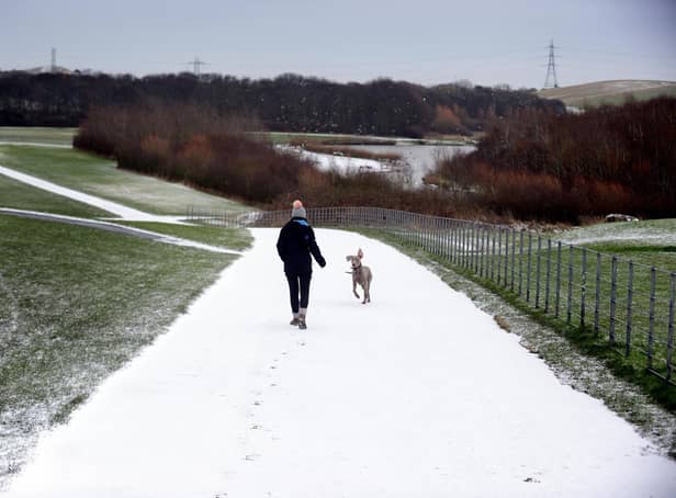 Herrington Country Park, in Sunderland, was among many parts of the North East which saw a dusting of snow this week - and more is forecast to be on the way.