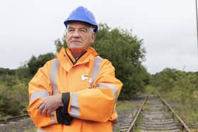 Gateshead Council leader Martin Gannon at the Leamside Line. Photo: Transport North East. Free to reuse for all LDR partners.