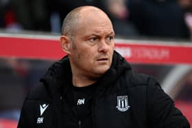 STOKE ON TRENT, ENGLAND - JANUARY 02: Stoke City Manager, Alex Neil looks on during the Sky Bet Championship between Stoke City and Preston North End at Bet365 Stadium on January 02, 2023 in Stoke on Trent, England. (Photo by Gareth Copley/Getty Images)