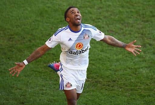Jermain Defoe celebrates a goal during his first spell at Sunderland