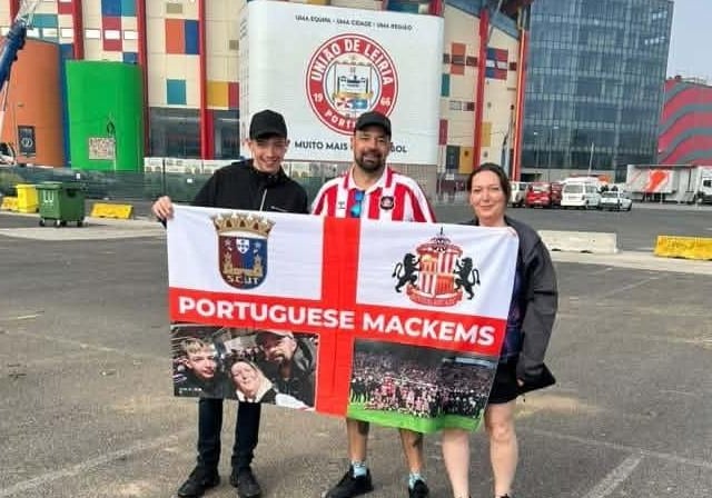 Ezequiel Ferreira, Kenzie Ferreira and Stacey Ferreira support SAFC.