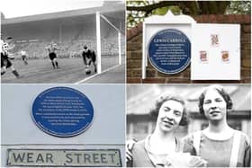 Blue plaques honouring notable people on Wearside
