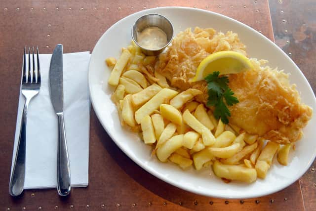 Chips are fried the traditional way in beef dripping