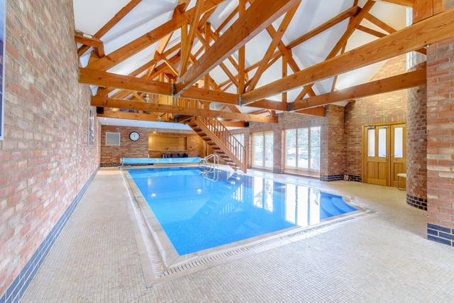 Splash out in this fabulous indoor swimming pool
