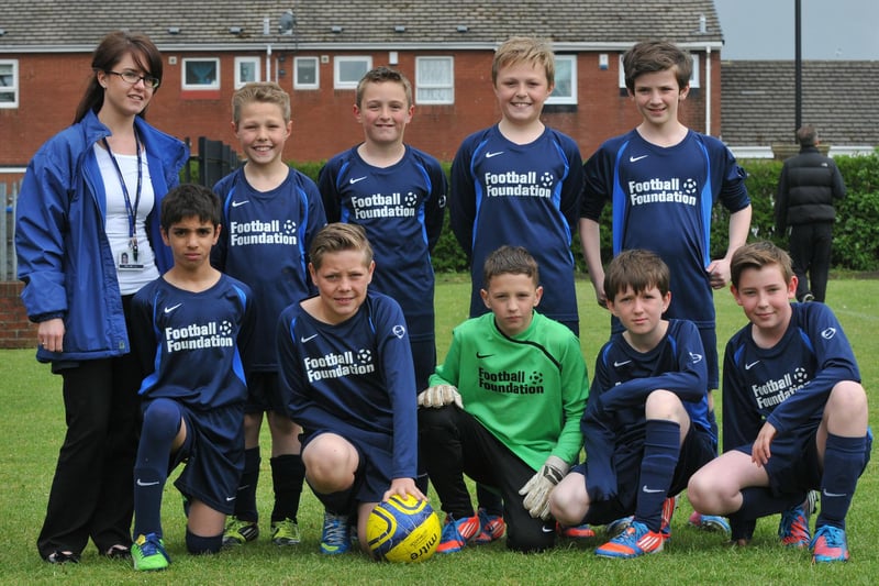 The Benedict Biscop team at the Sunderland Primary Schools FA 7-a-side final 10 years ago.