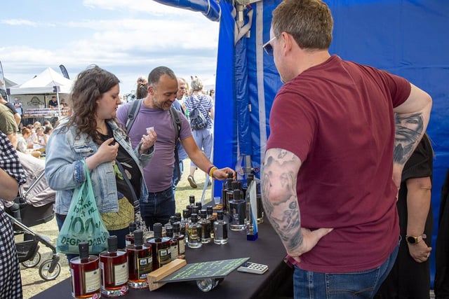The gin stall was a popular stop for visitors to the festival. What's your tipple?