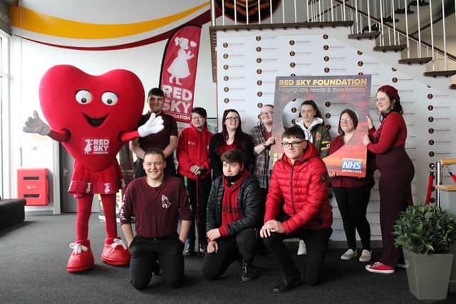 Students at Southmoor Academy raised nearly £2,000 to purchase five defibrillators from the Red Sky Foundation.