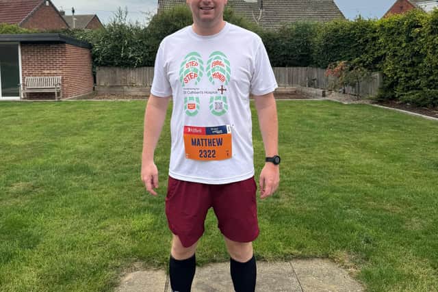 Director Matthew Sinclair before the Great North Run