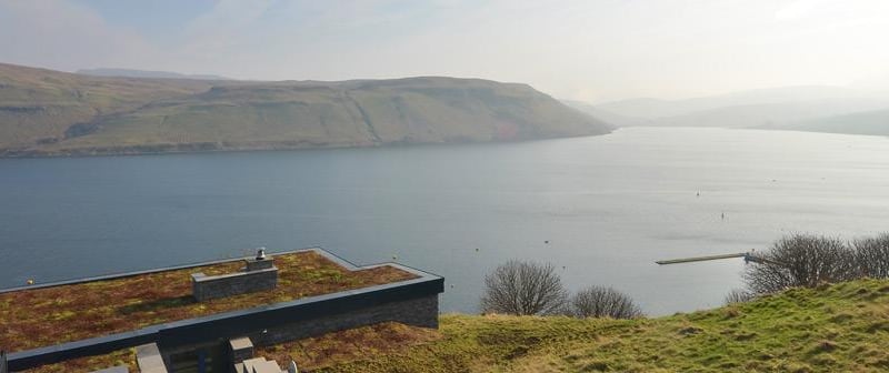 Just half a mile from Carbost on the scenic Isle of Skye, the Hillside Hideaway sits on its own in a hillside looking out over stunning Loch Harport