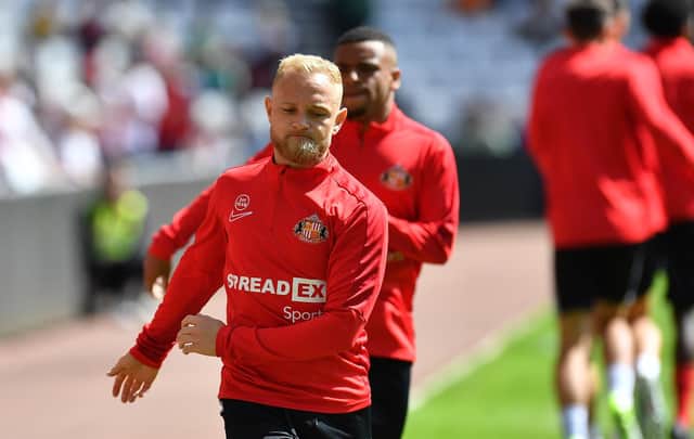 Alex Pritchard warming up for Sunderland. Picture by FRANK REID