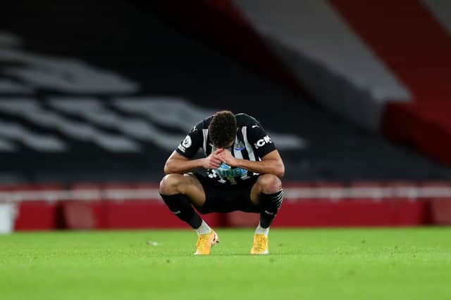 Joelinton at the final whistle.