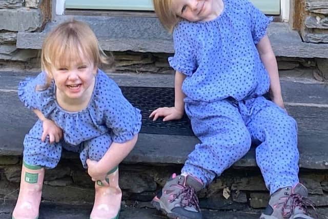 Richie and Carol’s two daughters Quinn and Gray. Picture: Northumbria Police.