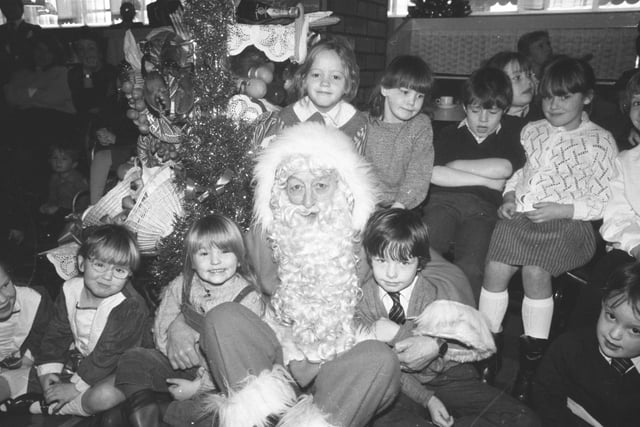 To the rest of the country he may be Santa, but he'll always be Santy in Sunderland. He's pictured here in December 1986 at 'Joblings'.