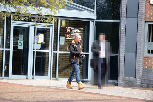 Mark Thompson at South Tyneside Magistrates' Court charged with death by dangerous driving.