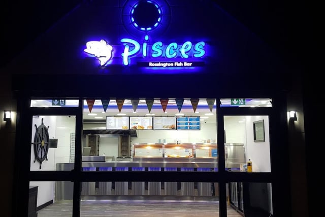 Pisces Rossington Fish Bar, 100 Gattison Lane, New Rossington, Doncaster, DN11 0NR. Rating: 4.8/5 (based on 252 Google Reviews). "First time trying this takeaway. Beautiful fish and very large portions. Staff very friendly too. Definitely going back there."