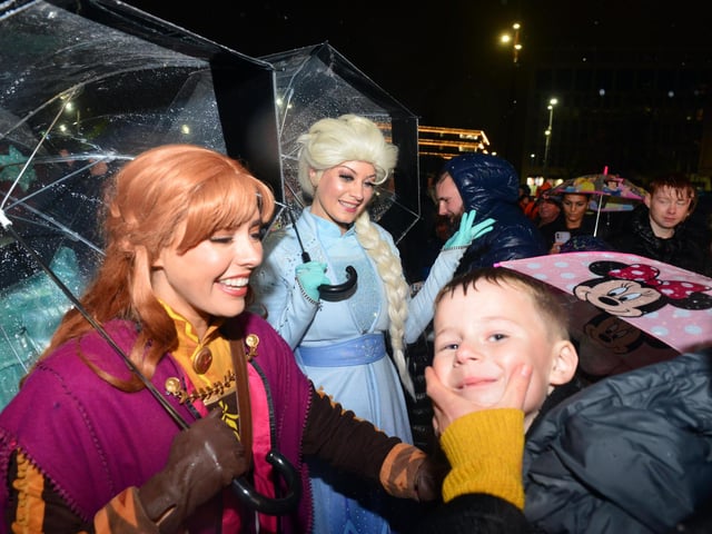 Everyone enjoyed the Christmas light event.