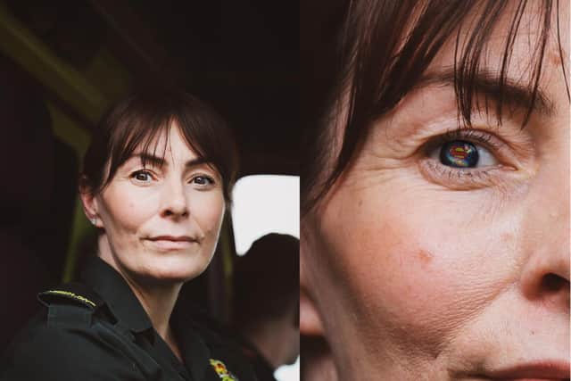 Gemma Lucas asked emergency service workers to pose for their portraits as part of her tribute video to key workers.