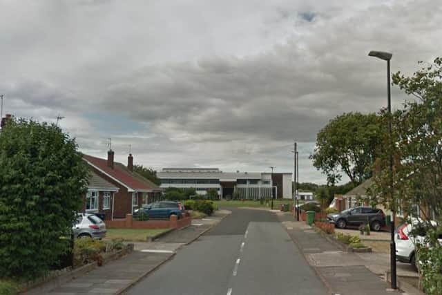 Northumbria Police called in the Explosive Ordnance Disposal team (EOD) following the discovery of an old hand grenade in a garage in Norfolk Drive, Washington. Image copyright Google.