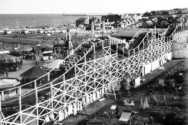 A plodge in the sea, a wrapper of chips and a turn on the rollercoaster! What's not to love? Picture: Bill Hawkins/Sunderland Antiquarians.