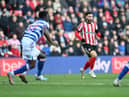 Patrick Roberts playing for Sunderland against Reading.