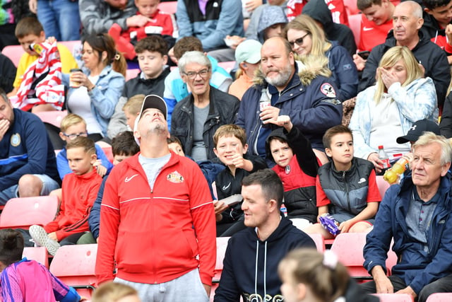 Sunderland fans in attendance at the club's open training at the Stadium of Light ahead of the 2023-24 Championship season.