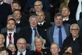 Sir Alex Ferguson and Sam Allardyce watch on from the stand following the FA Youth Cup Final match between Manchester United and Nottingham Forest at Old Trafford.
