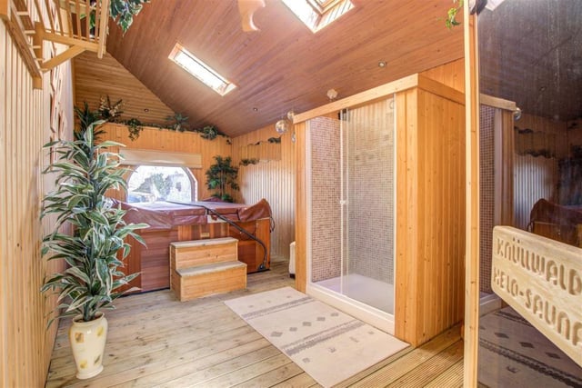 The property has a private hot tub and sauna - what more could you want!