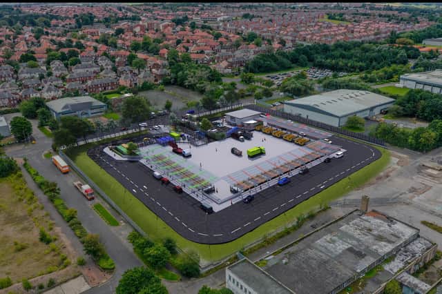 Aerial view of how the Household Waste and Recycling Centre could look