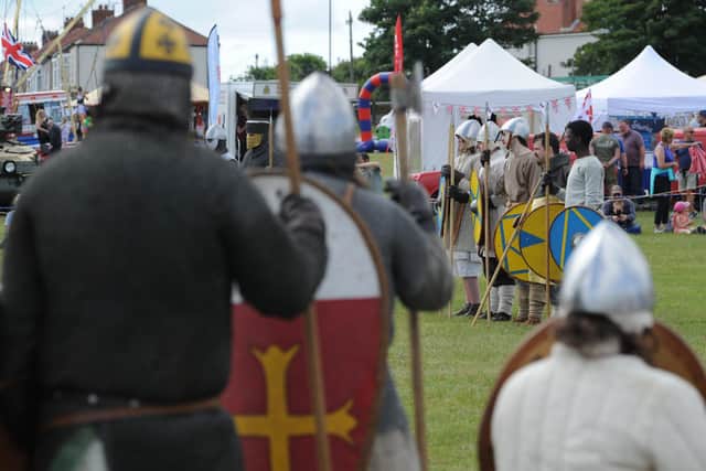 Sunderland Armed Forces Day at Seaburn Park - medieval combat display.