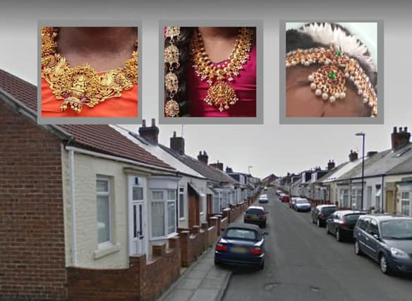 Distinctive jewellery was stolen from the house when the occupants where away