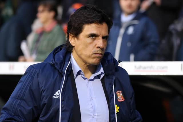 LONDON, ENGLAND - APRIL 27: Chris Coleman manager of Sunderland during the Sky Bet Championship match between Fulham and Sunderland at Craven Cottage on April 27, 2018 in London, England. (Photo by Catherine Ivill/Getty Images) 