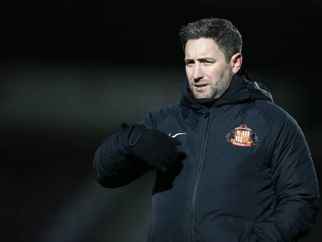 Sunderland head coach Lee Johnson.