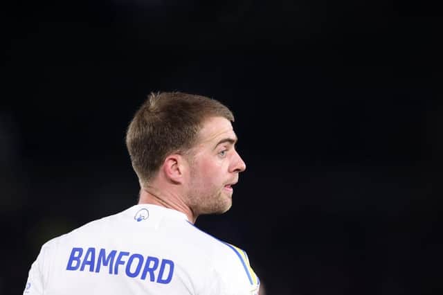 Patrick Bamford playing for Leeds United. (Photo by George Wood/Getty Images)