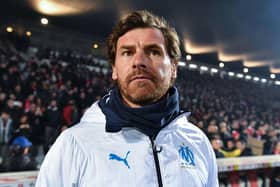 Marseille's Portuguese coach Andre Villas Boas looks on during the French L1 football match between Olympique de Marseille and Nimes Olympique at the Costieres stadium in Nimes, southern France, on February 28, 2020. (Photo by Pascal GUYOT / AFP) (Photo by PASCAL GUYOT/AFP via Getty Images)